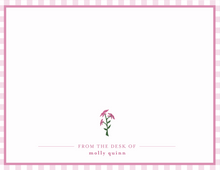 Load image into Gallery viewer, "Pink Dainty Flower" Personalized Stationery