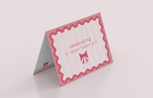 Load image into Gallery viewer, &quot;Celebrating Baby Girl&quot; Single Card
